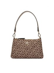 Tommy Hilfiger Torebka Th Jacquard Mini Shoulder Bag AW0AW19006 Brązowy. Brązowe torebki klasyczne damskie Tommy Hilfiger, bez wzorów, z materiału, bez dodatków. Za 489.99 zł.