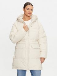 Tommy Jeans Płaszcz zimowy Vail DW0DW18842 Beżowy Regular Fit. Brązowe płaszcze damskie Tommy Jeans, na zimę, m, bez wzorów, z jeansu. Za 1,199.00 zł.
