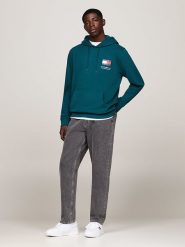 TOMMY JEANS Bluza w kolorze morskim rozmiar: L. Niebieskie bluzy z kapturem męskie Tommy Jeans, l, z bawełny. Za 188.85 zł.