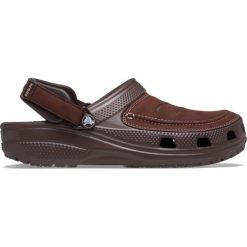 Klapki sandały męskie Crocs YUKON VISTA II. Brązowe sandały męskie Crocs, bez zapięcia. Za 329.99 zł.