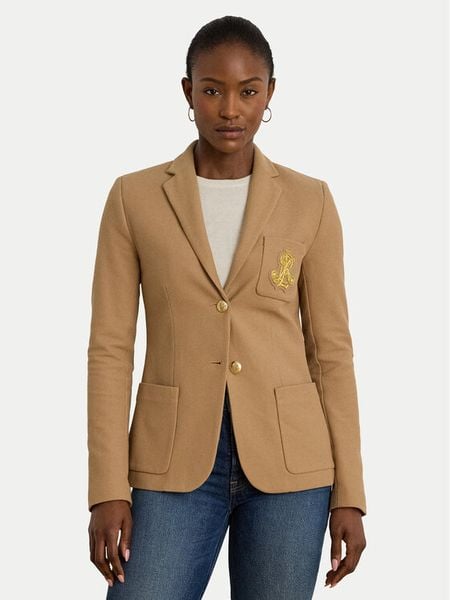 LAUREN RALPH LAUREN Marynarka 200797305018 Beżowy Slim Fit. Brązowe marynarki i żakiety damskie Lauren Ralph Lauren, xs, bez wzorów, z bawełny. Za 1,349.00 zł.
