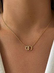 DI GIORGIO Pozłacany naszyjnik z elementem ozdobnym - dł. 39 cm rozmiar: onesize. Żółte naszyjniki damskie DI GIORGIO, pozłacane. Za 56.99 zł.