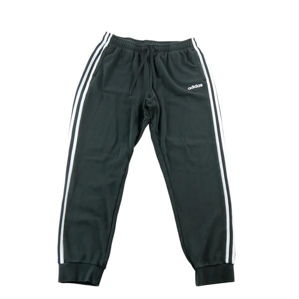 Second life - Spodnie dresowe męskie Adidas Essentials tapered fit - Jak nowy. Czarne spodnie sportowe męskie Adidas, z dresówki. Za 127.76 zł.