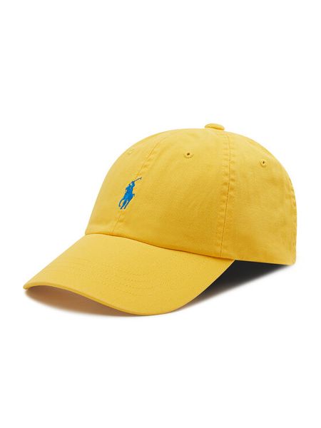 Polo Ralph Lauren Czapka z daszkiem Classic Sport Cap 710667709080 Żółty. Żółte spodnie materiałowe męskie Polo Ralph Lauren, bez wzorów, z materiału, sportowe. Za 199.99 zł.