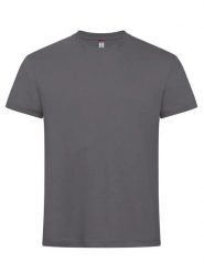 Clique New Classic-T męski T-shirt z ringspun bawełny. Szare t-shirty męskie CLIQUE, l, bez wzorów, z bawełny, bez kołnierzyka. Za 87.50 zł.