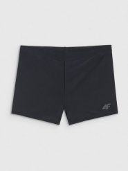 4F Kąpielówki męskie - czarne L. Czarne kąpielówki męskie 4f, l, bez wzorów, z elastanu, do pływania. Za 59.99 zł.