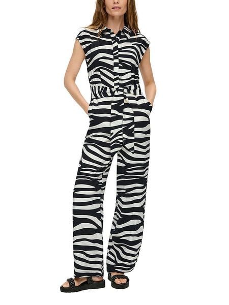 S.Oliver Kombinezon w kolorze czarnym rozmiar: 40. Czarne kombinezony damskie S.Oliver, s, bez wzorów, bez kołnierzyka, bez ramiączek. Za 87.61 zł.