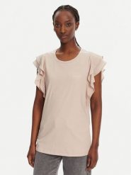 Liu Jo Sport Bluzka TA5178 J5904 Beżowy Regular Fit. Brązowe topy sportowe damskie Liu Jo Sport, m, bez wzorów, z bawełny, bez ramiączek. Za 219.99 zł.