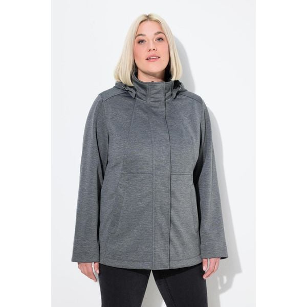 Damskie Kurtka softshell HYPRAR wodoodporna kaptur. Szare kurtki damskie Ulla Popken, plus size, bez wzorów, z materiału, bez kaptura. Za 479.99 zł.