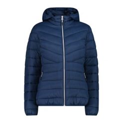 Kurtka puchowa z kapturem, ocieplana 3M dla kobiet CMP. Niebieskie kurtki damskie CMP, m, bez wzorów, z puchu, z kapturem. Za 512.45 zł.