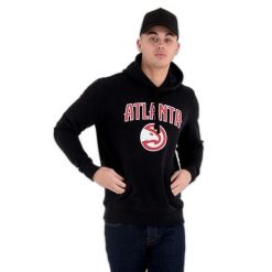 Bluza z kapturem Atlanta Hawks NBA. Czarne bluzy z kapturem męskie New Era, m. Za 294.50 zł.