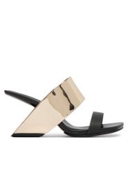 United Nude Klapki Loop Hi 1000596113 Złoty. Żółte klapki damskie United Nude, bez wzorów, ze skóry, bez obcasa. Za 1,399.00 zł.