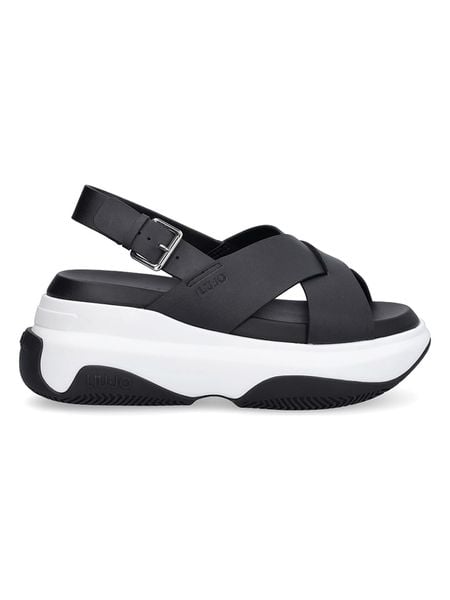 Liu Jo Sandały w kolorze czarnym rozmiar: 40. Czarne sandały damskie Liu Jo, bez wzorów, bez obcasa, na platformie. Za 454.95 zł.