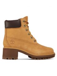 Timberland Trapery Kinsley TB0A25BS231 Żółty. Żółte trapery damskie Timberland, z nubiku, bez obcasa. Za 769.99 zł.