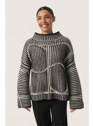Soaked in Luxury Sweter "Soaked in Luxury" w kolorze czarnym rozmiar: XL. Czarne swetry klasyczne damskie Soaked in Luxury, xl, ze splotem, bez kołnierzyka. Za 140.53 zł.