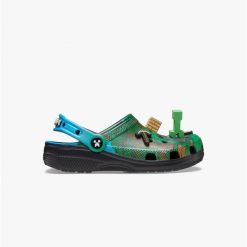 Klapki sandały chodaki męskie Crocs Class Minecraft LED. Zielone sandały męskie Crocs, z materiału, bez zapięcia. Za 239.00 zł.