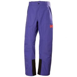Spodnie narciarskie Helly Hansen Emiko Shell. Fioletowe spodnie materiałowe męskie Helly Hansen, bez wzorów, sportowe. Za 927.50 zł.