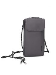 Zwei Torebka w kolorze antracytowym na telefon - 10 x 19 x 3 cm rozmiar: onesize. Czarne torebki klasyczne damskie Zwei, bez wzorów, z materiału, bez dodatków. Za 143.22 zł.