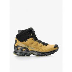 Buty turystyczne męskie La Sportiva Ultra Raptor II Mid Leather GTX. Brązowe buty trekkingowe męskie La Sportiva, z materiału, za kostkę, bez zapięcia, trekkingowe. Za 891.99 zł.