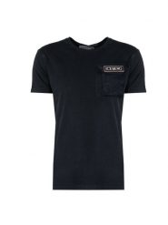 Iceberg T-Shirt "C-Neck" | F0296317 | Mężczyzna | Czarny. Czarne t-shirty męskie Iceberg, m, z aplikacjami, z bawełny, bez kołnierzyka. W wyprzedaży za 449.00 zł.