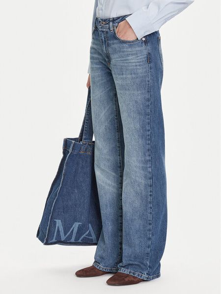 MAX&Co. Jeansy Cablo 2526186081200 Niebieski Regular Fit. Niebieskie jeansy damskie MAX&Co. Za 879.00 zł.