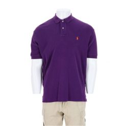 Second life - Koszulka Polo męska Polo Ralph Lauren - Stan bardzo dobry. Fioletowe koszulki polo męskie Ralph Lauren, l, bez wzorów, z materiału, bez ramiączek. Za 127.76 zł.