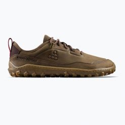 Buty barefoot męskie Vivobarefoot Tracker Leather Low. Brązowe buty trekkingowe męskie VIVOBAREFOOT, bez zapięcia, trekkingowe. Za 639.99 zł.