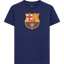 T-Shirt męski piłkarski FC Barcelona Logo. Niebieskie t-shirty męskie FC Barcelona, m, bez wzorów, bez kołnierzyka. Za 94.90 zł.
