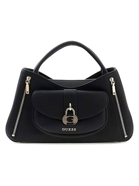 Guess Torebka w kolorze czarnym - 34 x 20 x 10 cm rozmiar: onesize. Czarne torebki klasyczne damskie Guess, z aplikacjami, z materiału, bez dodatków. Za 460.12 zł.