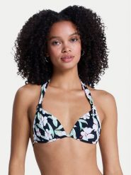 Roxy Góra od bikini Printed Essentials ERJX305701 Czarny. Czarne bikini damskie Roxy, bez wzorów. Za 149.99 zł.