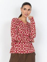 Soyaconcept® koszulka z długim rękawem - SC-Felicity Kobiety Bawełna beżowy|czerwony|brązowy, S. Brązowe t-shirty damskie s, bez wzorów, z bawełny, bez kołnierzyka. Za 119.95 zł.