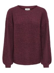 JDY Sweter w kolorze bordowym rozmiar: L. Czerwone swetry klasyczne damskie JDY, l, z wełny, bez kołnierzyka. Za 109.95 zł.