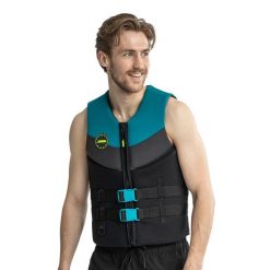 Kamizelka asekuracyjna do sportów wodnych Jobe Real Teal 50N. Niebieskie kamizelki męskie JOBE, xl, z neoprenu. Za 349.99 zł.