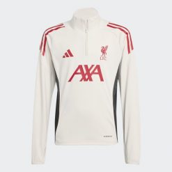 Koszulka treningowa Liverpool FC Tiro 25 Competition. Białe t-shirty sportowe męskie Adidas, bez ramiączek, do piłki nożnej. Za 279.00 zł.
