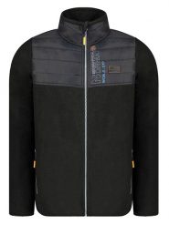 Geographical Norway Kurtka polarowa w kolorze czarnym rozmiar: 3XL. Czarne kurtki męskie Geographical Norway, xl, bez wzorów, z polaru, bez kaptura. Za 118.56 zł.