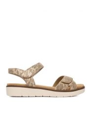 Remonte Sandały CEO-D2049-91 Beżowy. Brązowe sandały damskie Remonte, bez wzorów, ze skóry, bez obcasa, na płaskiej podeszwie. Za 369.99 zł.