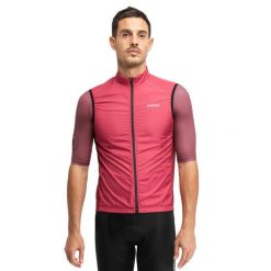 Męska wiatroszczelna kamizelka rowerowa Kolarstwo Siroko V1 Hautacam. Czerwone kamizelki męskie SIROKO, m, z tkaniny. Za 295.00 zł.