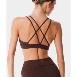 Stanik sportowy crossback dla kobiet Carpatree Balletcore. Brązowe biustonosze sportowe damskie Carpatree, bez wzorów. W wyprzedaży za 118.99 zł.