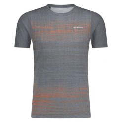 Koszulka rowerowa MTB SPAZIO, szara. Szare t-shirty sportowe męskie SHIMANO, na lato, xl, z bawełny, bez ramiączek, rowerowe. Za 369.90 zł.