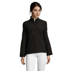 Kurtka Damska Roxy Soft Shell. Czarne kurtki damskie SOL'S, m, bez wzorów, bez kaptura. Za 217.99 zł.
