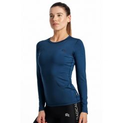 Koszulka termoaktywna fitness damska Rough Radical Efficient II. Niebieskie bielizna termoaktywna damska ROUGH RADICAL, l, bez wzorów. W wyprzedaży za 84.15 zł.