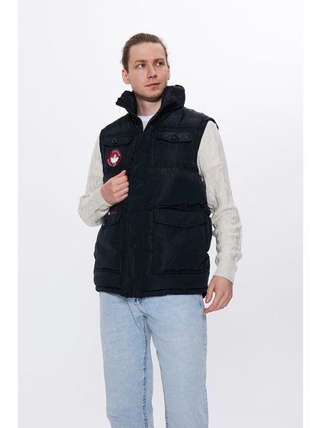 CANADA weather gear Kamizelka pikowana w kolorze czarnym rozmiar: XXL. Czarne kamizelki męskie CANADA weather gear, xxl. Za 217.53 zł.