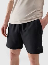 4F Szorty sportowe w kolorze czarnym rozmiar: L. Czarne spodenki sportowe damskie 4f, l, z materiału. Za 114.17 zł.