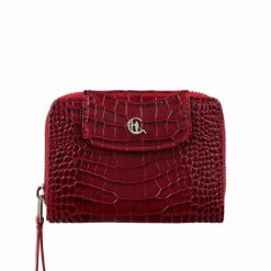 Damski portfel skórzany z suwakiem Canaletto croco PD1255s162 RFID. Portfele damskie bez wzorów, ze skóry. Za 159.00 zł.