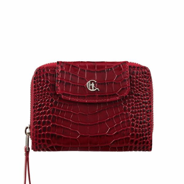 Damski portfel skórzany z suwakiem Canaletto croco PD1255s162 RFID. Portfele damskie bez wzorów, ze skóry. Za 159.00 zł.