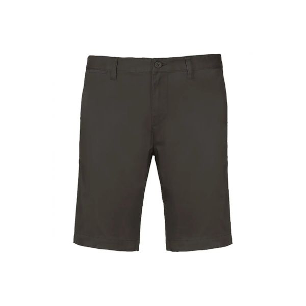 Szorty chino Kariban. Szare szorty męskie KARIBAN, z bawełny, bez kołnierzyka. Za 173.50 zł.