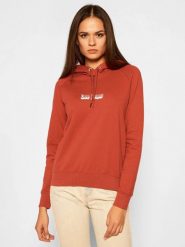 LEE ESSENTIAL HOODIE DAMSKA BLUZA Z KAPTUREM RED OCHRE L53WTXOE 112112593. Brązowe bluzy z kapturem damskie Lee, l. Za 149.99 zł.