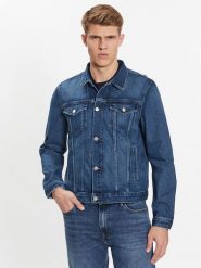 Tommy Hilfiger Kurtka jeansowa MW0MW32110 Niebieski Regular Fit. Niebieskie kurtki męskie Tommy Hilfiger, m, bez wzorów, z bawełny, bez kaptura. Za 449.99 zł.