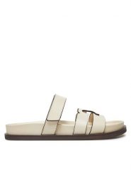 Tory Burch Klapki Ines Sport Slide 161636 Écru. Klapki damskie Tory Burch, bez wzorów, ze skóry, bez obcasa. Za 1,619.00 zł.