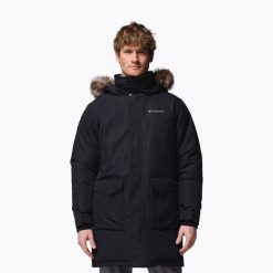 Kurtka ocieplana męska Columbia Cape Ridge Parka. Czarne parki męskie Columbia, m, bez wzorów, z puchu. Za 1,399.00 zł.